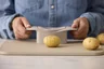 Miniatyrbilde 22 av Humus Rosti Classic Rustfritt Stål Hasselback-skjærer