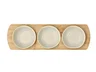 Miniatyrbilde 5 av Soft Beige Villa Collection Shoku Bambusbrett med 3 Skåler