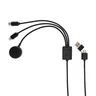 Miniatyrbilde 2 av Grå XD Xclusive Terra RCS rPET 6-i-1 Ladekabel med Klokkelader