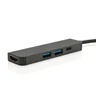 Miniatyrbilde 1 av Grå XD Xclusive Terra RCS Resirkulert Aluminium USB Hub med HDMI-inngang