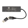Miniatyrbilde 3 av Grå XD Xclusive Terra RCS Resirkulert Aluminium USB Hub