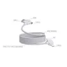 Miniatyrbilde 2 av Hvit Urban Vitamin Stockton 65W Resirkulert TPE/PET Magnetisk Ladekabel