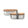 Miniatyrbilde 5 av Grå Black + Blum Rustfritt Stål Tolags Matboks med Gaffel