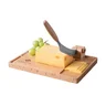 Miniatyrbilde 4 av Brun Boska Lumberjack Amigo Bøketre og Rustfritt Stål Osteskjærer med Brett