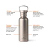 Miniatyrbilde 1 av Sølvfarget Nordic Drift Trail Ultra Light Titanium 600 ml  Termoflaske