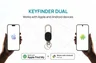 Miniatyrbilde 1 av Svart XD Collection Keyfinder Dual Keyfinder Nøkkelring med Global Lokalisering