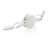 Miniatyrbilde 4 av Hvit XD Collection RCS Resirkulert Plast og TPE Uttrekkbar 6-i-1 Ladekabel