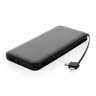 Miniatyrbilde 1 av Svart XD Collection Lockhart 10.000 mAh RCS Resirkulert Plast Integrert Kabel Powerbank