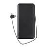 Miniatyrbilde 4 av Svart XD Collection Lockhart 10.000 mAh RCS Resirkulert Plast Integrert Kabel Powerbank