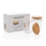 Miniatyrbilde 5 av Gjennomsiktig XD Collection 250 ml Dobbelvegget Borosilikat med Bambuslokk 2-pack Glasskopper