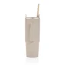 Miniatyrbilde 2 av Beige XD Collection Tana 900 ml RCS Resirkulert Plast Termokopp med Håndtak