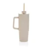 Miniatyrbilde 3 av Beige XD Collection Tana 900 ml RCS Resirkulert Plast Termokopp med Håndtak