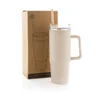 Miniatyrbilde 6 av Beige XD Collection Tana 900 ml RCS Resirkulert Plast Termokopp med Håndtak