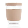 Miniatyrbilde 1 av Brun Ukiyo 360 ml Borosilikat med Silikonlokk og -grep Glasskopp
