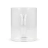 Miniatyrbilde 2 av Transparent Kaffeglass med hank Vardez 180 ml