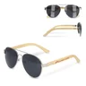 Miniatyrbilde 4 av Nature Aviator solbriller med bambusben