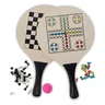 Miniatyrbilde 2 av Black MDF Beach Tennis with chess surface