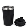 Miniatyrbilde 3 av Black Resirkulert rustfritt stål termo kaffe til å ta med 400 ml
