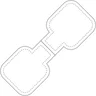 Miniatyrbilde 3 av Hvit RFX Firkantet Magnetrefleks