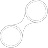 Miniatyrbilde 3 av Hvit RFX Rund Liten Magnetrefleks