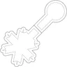 Miniatyrbilde 2 av Hvit RFX Snøflak TPU Magnetrefleks