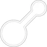 Miniatyrbilde 2 av Hvit RFX Rund Stor TPU Magnetrefleks