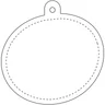 Miniatyrbilde 2 av Hvit RFX Oval TPU Mykrefleks