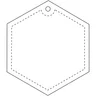 Miniatyrbilde 2 av Hvit RFX Heksagon Mykrefleks