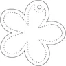 Miniatyrbilde 2 av Hvit RFX Blomst Mykrefleks