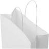 Miniatyrbilde 4 av Hvit Papirpose Medium (25 x 11 x 32 cm) 80 g/m2 Kraftpapir med Vridde Håndtak