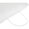 Miniatyrbilde 5 av Hvit Papirpose Medium (25 x 11 x 32 cm) 80 g/m2 Kraftpapir med Vridde Håndtak