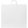 Miniatyrbilde 1 av Hvit Papirpose XXL (49,5 x 14 x 44 cm) 90-100 g/m2 Kraftpapir med Flate Håndtak