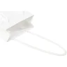 Miniatyrbilde 7 av Hvit Papirpose Liten (9,5 x 4 x 17 cm) Håndlaget 170 g/m2 Laminert Papir med Plasthåndtak