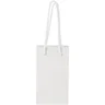 Miniatyrbilde 2 av Hvit Papirpose Liten (9,5 x 4 x 17 cm) Håndlaget 170 g/m2 Laminert Papir med Plasthåndtak