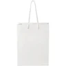 Miniatyrbilde 2 av Hvit Papirpose Medium (18 x 9 x 23 cm) Håndlaget 170 g/m2 Laminert Papir med Plasthåndtak
