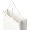 Miniatyrbilde 6 av Hvit Papirpose Stor (24 x 9 x 36 cm) Håndlaget 170 g/m2 Laminert Papir med Plasthåndtak