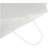 Miniatyrbilde 7 av Hvit Papirpose XL (31 x 12 x 41 cm) Håndlaget 170 g/m2 Laminert Papir med Plasthåndtak