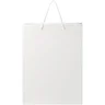 Miniatyrbilde 2 av Hvit Papirpose XL (31 x 12 x 41 cm) Håndlaget 170 g/m2 Laminert Papir med Plasthåndtak
