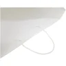 Miniatyrbilde 7 av Hvit Papirpose XXL (45 x 10 x 35 cm) Håndlaget 170 g/m2 Laminert Papir med Plasthåndtak