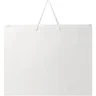 Miniatyrbilde 2 av Hvit Papirpose XXL (45 x 10 x 35 cm) Håndlaget 170 g/m2 Laminert Papir med Plasthåndtak