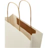 Miniatyrbilde 6 av Offwhite Papirpose Liten (24 x 9 x 24 cm) 150 g/m2 fra Landbruksavfall med Vridde Håndtak
