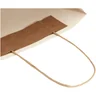 Miniatyrbilde 7 av Offwhite Papirpose Liten (24 x 9 x 24 cm) 150 g/m2 fra Landbruksavfall med Vridde Håndtak