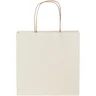 Miniatyrbilde 2 av Offwhite Papirpose Liten (24 x 9 x 24 cm) 150 g/m2 fra Landbruksavfall med Vridde Håndtak