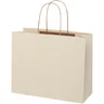 Miniatyrbilde 4 av Offwhite Papirpose Stor (31 x 12 x 25 cm) 150 g/m2 fra Landbruksavfall med Vridde Håndtak