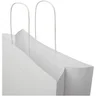 Miniatyrbilde 6 av Hvit Papirpose XL (31 x 12 x 31 cm) 120 g/m2 Kraftpapir med Vridde Håndtak