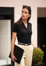 Miniatyrbilde 1 av Black Nimbus Harvard V-Neck  Poloskjorte Dame