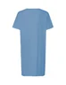 Miniatyrbilde 1 av Dusty Indigo Neutral Lang Modell T-skjorte Dame