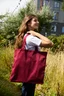 Miniatyrbilde 1 av Bordeaux Neutral Twill Shopper Bag  Handlenett