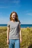 Miniatyrbilde 3 av Hvit Neutral Tiger Cotton T-skjorte Dame