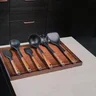 Miniatyrbilde 1 av 58-267-5740007827990 Gladkokken Premium Silikon og Tre 6pk Kjøkkenredskaper